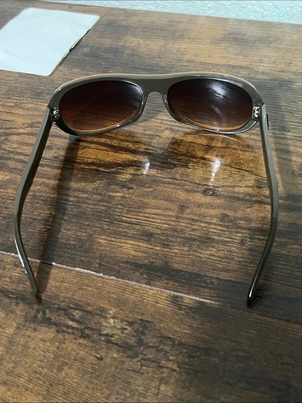 Orange Frame Sunglasses with Brown Lenses by Coach